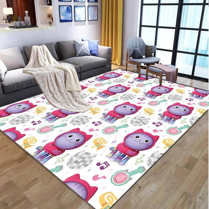 Gabby's Puppenhaus Muster Teppich, Innen-/Außenmatte, für Picknick, Spielzimmer, Schlafzimmer, Büro, Wohnzimmer, Heimdeko Teppich, Geburtstagsgeschenk