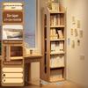 miflame Solid Wood Bookshelf Display Rack