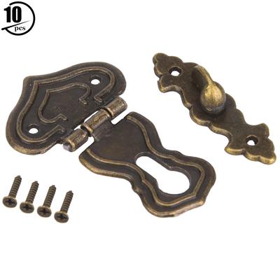 10 Pcs Hasp Latch Antiken Stil Zink-legierung Boxen Bronze Farbige Latch Fang