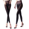 Couple Lace Waist Pantyhose Men'S Sissy Gay Lingerie Shiny Stockings Velvet Thermal Underwear Bottoms Keep Warm Long John Pant
