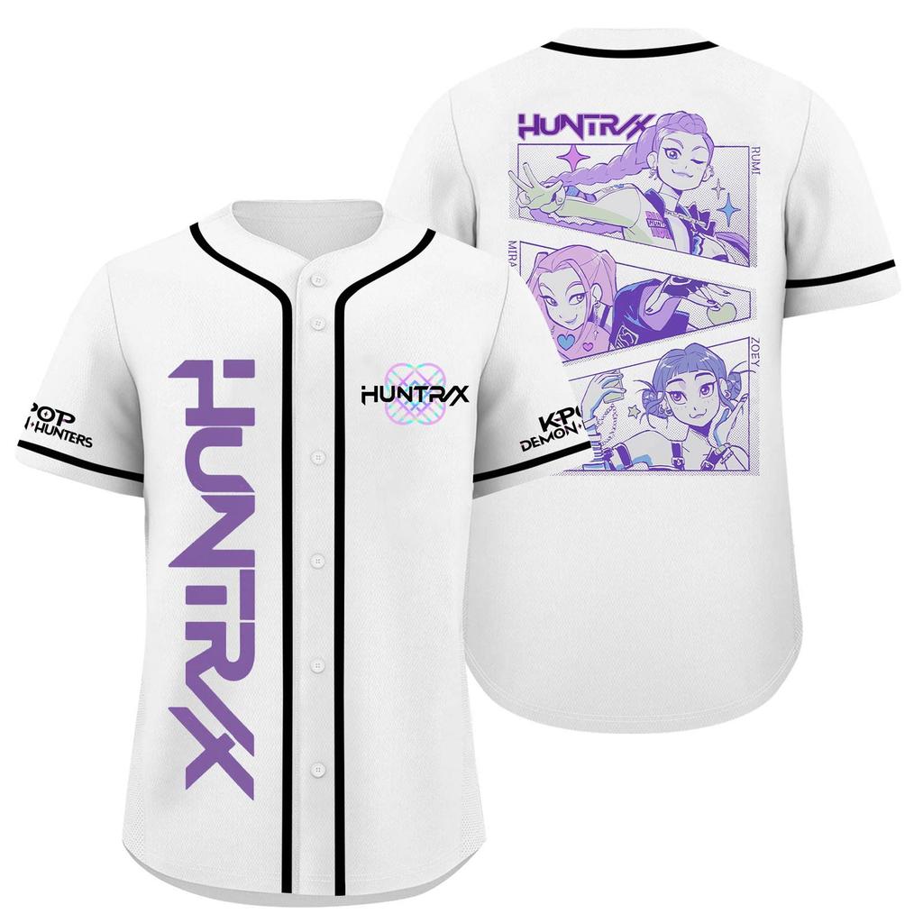 Children's Casual Cartoon Print Short-sleeved Baseball Jerseys Children's Sportswear Top