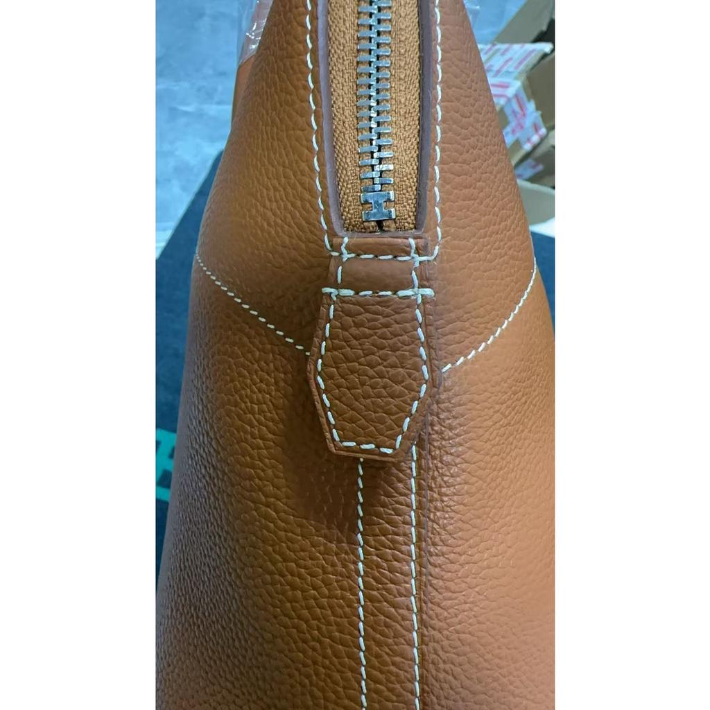 Přeshraniční první vrstva hovězí kůže nerezové kování čtyři uši ručně šitý 31/35 bowlingová kabelka dámská