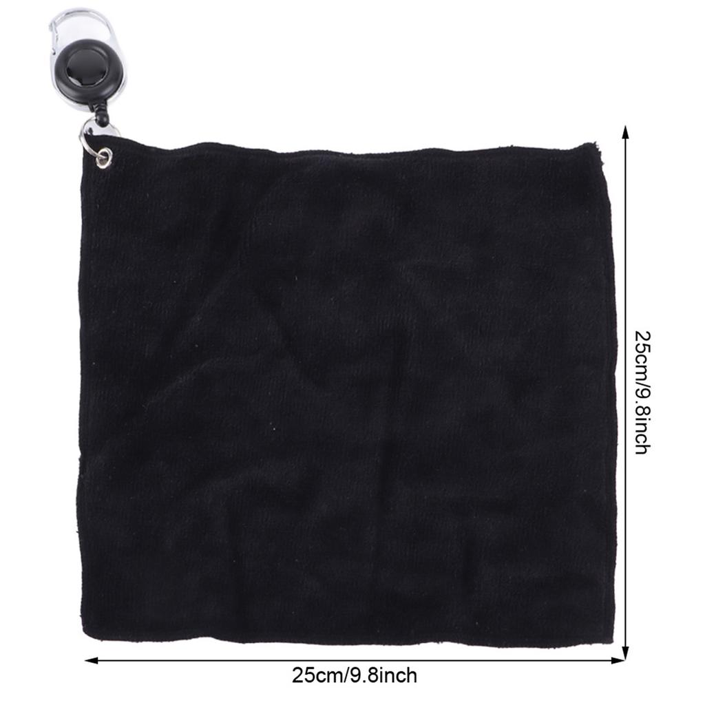 1 pcs Double-sided Plush Cotton     Cleaning Towel Cloth with Pulling Rope Buckle(blue )