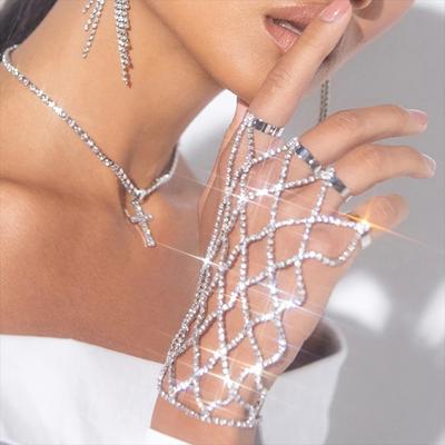 Halka Takı Parmağa Geçen Ağ Örgülü Bileklik Takı Kadın El İçin Yeni Moda Lüks Bilezikler 2022 Tasarımcı Toptan