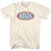 NHRA - Oval Logo - American Classics - Solid Off-White Short Sleeve T-Shir