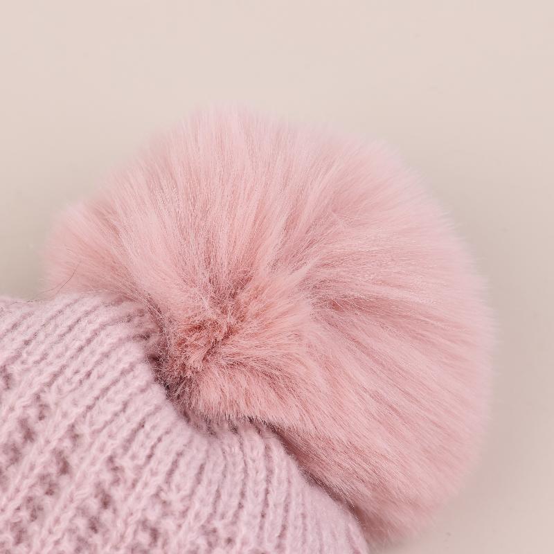 Women Hooded Cap Winter Knitted Balaclava Hat Ear Protection Fluffy Hat Lady Mask Neck Integrated Warmth Cover Hat