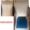 Universal Diy Modified 1Cm Thickness Polyurethane Elastic Fiber Gel Pad Motorcycle Seat Cushion Comfortable Mat Shock Absorption Mats 48X35Cm