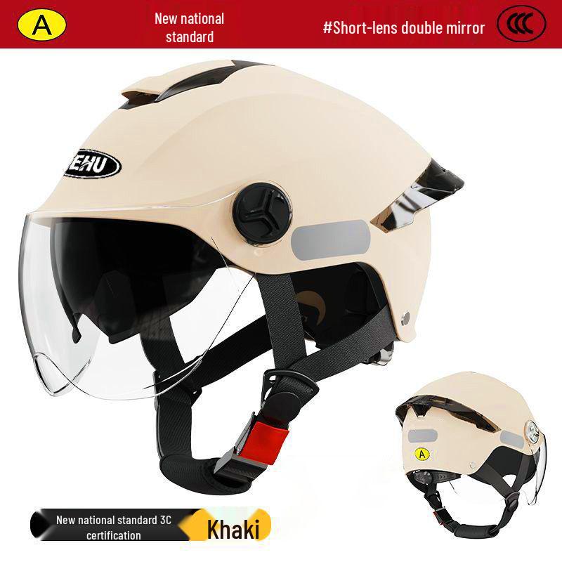 3C Certified Electric Vehicle Helmet, All-Season Half Helmet for Men and Women