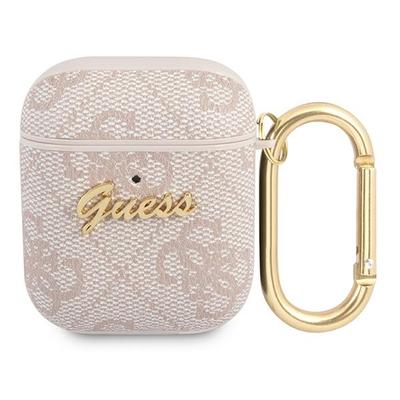 Guess Gua24Gsmp Airpods 1/2 Coverpink/Pink 4G Script Metal Collection