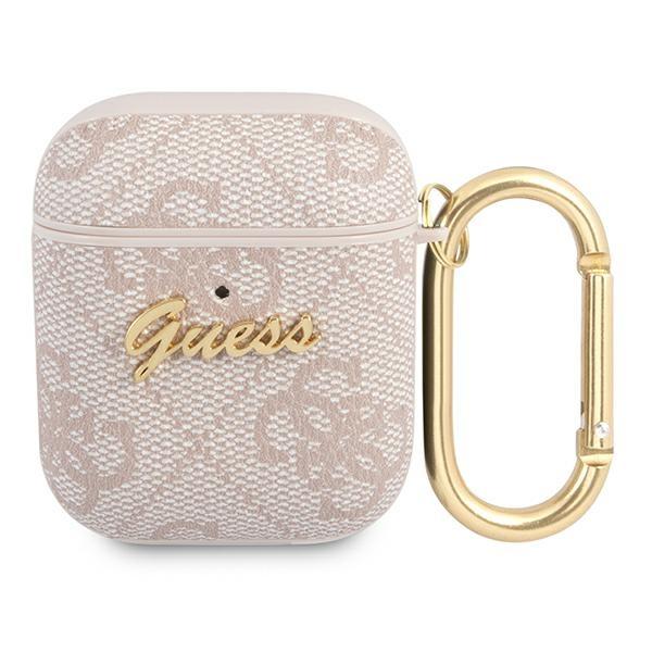 Guess Gua24Gsmp Airpods 1/2 Coverpink/Pink 4G Script Metal Collection