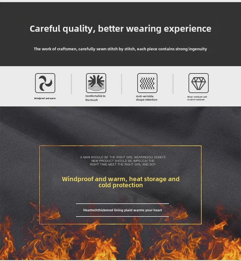 Men's Hooded Winter Cotton Coat: Warm, Thickened, Versatile, Medium-Long Jacket for Middle-Aged & Elderly