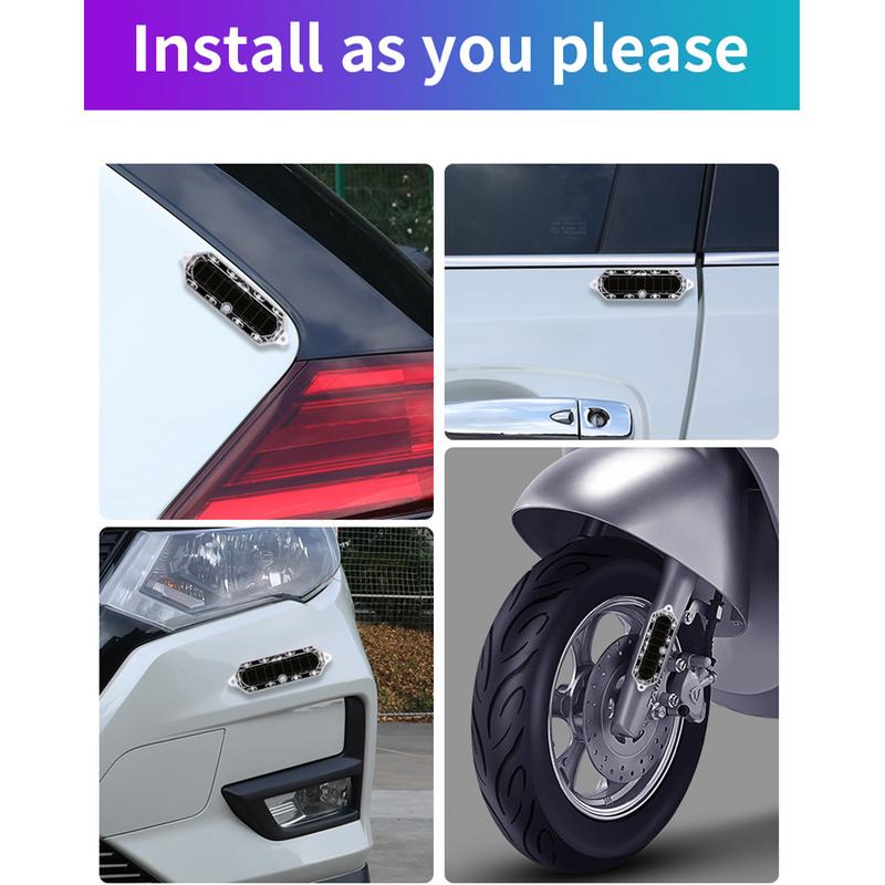 Truck Strobe Lights Solar Powered LED Tail Lights Flashing Vehicle Strobe Lights Decorative Anti Collision Lights For