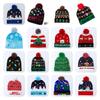 Unique Patterned Christmas Beanie Hat With Bright Led Lights For Winter Cheer