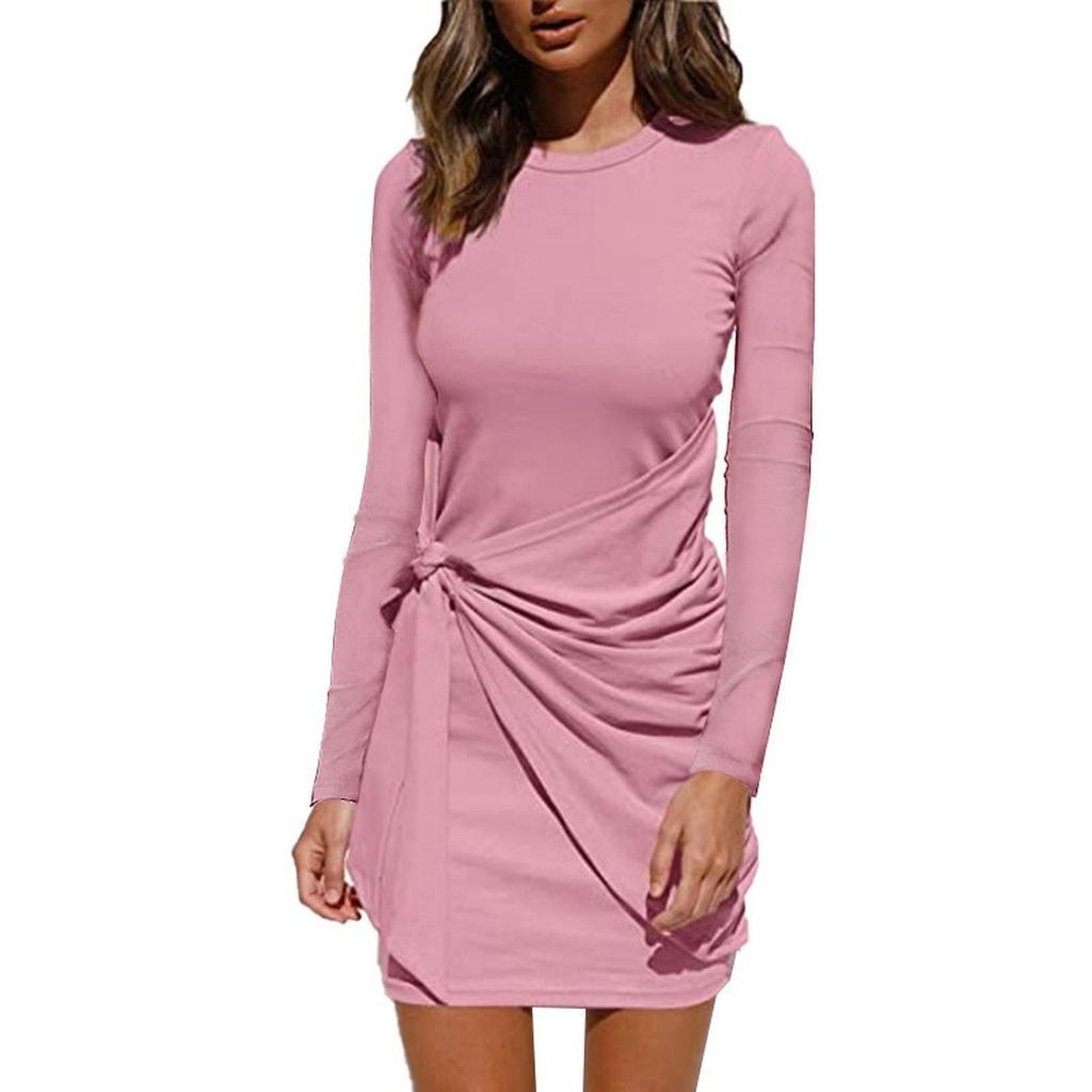 Women's Fashionable Loose Round-neck Dress