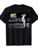 Men's Retro MTV Moon Pattern T-shirt - Retro Astronaut Moon Landing Theme Short-sleeved Top with MTV Logo