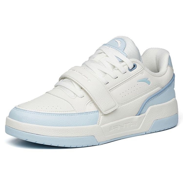 Anta Lifestyle Series Warmth And Anti-Slip Low-Top Sneakers Women sneakers White Blue 922218067-3