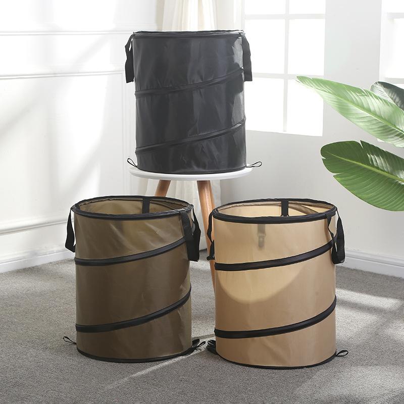 1Pc Pop-Up Trash Can, Outdoor Portable Camping Folding Trash Can Camping Trash Can Gardening Garden Garbage Bag Garden Leaf Buck