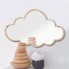 Children Mirror Cloud Wooden Mirror Cartoon Shatterproof Mirror Wall Sticker Kid Children's Bedroom Home Decorate Bedroom Nursery Decoration, 14.96 x