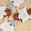 Durable Squeaky Plush Flying Squirrel Cat Toy with Crinkle Paper and Bell for Chewing Teething Puppy Pet Playtime