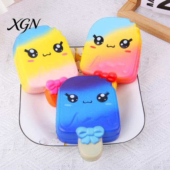 Healing Stress Toy Cartoon Ice Cream Bar Squeeze Slow-Rising PU Fidget for Novelty Gift Relief Cute Dessert-Themed Decompression Gadget Kids
