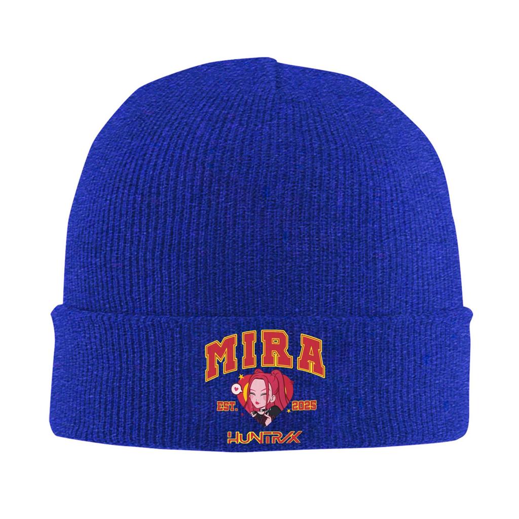 KPop Demon Hunters Huntrix Mira Knit Hat Beanies Autumn Winter Hats Warm Unisex  Fashion  Cap for Men Women