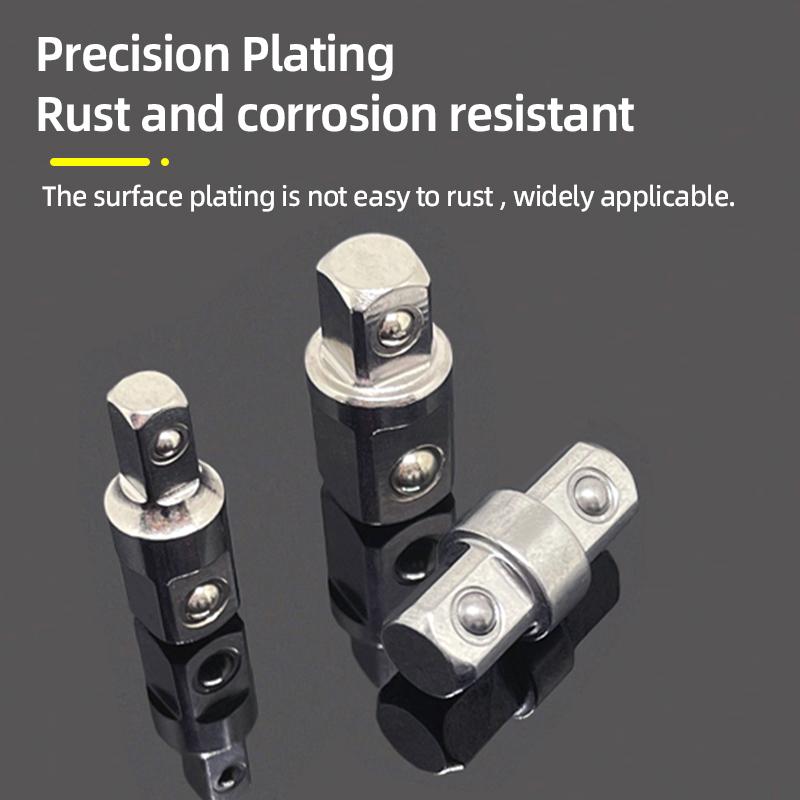 Double Square Head Socket Adapter Converter Reducer Set 1/4 3/8 1/2 Impact Drive Ratchet Wrench Socket Adaptor Repair Hand Tool