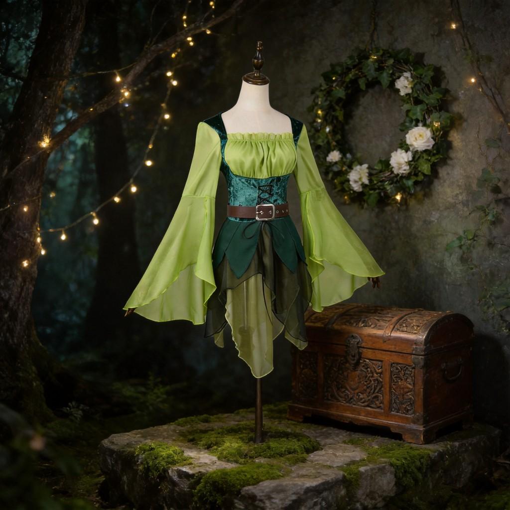 The Wizard Of Oz Fantasy Elf Gown For Cosplay Events And Halloween Celebrations