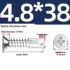 410 Stainless Steel Self-Drilling Flat Head Cross Countersunk Swallowtail Screws