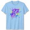 Graffiti 67 Unisex T Shirt Bright Neon Paint Slogan Six Seven Meme Number Day
