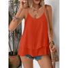 Strapless Sleeveless Double-layer Flowing Suspender Summer Fashion Comfortable Versatile Loose Casual Women Vest