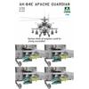 Takom scale US Army Apache Guardian attack helicopter plastic model molded color 1/35 AH-64E kit, TKO2602,