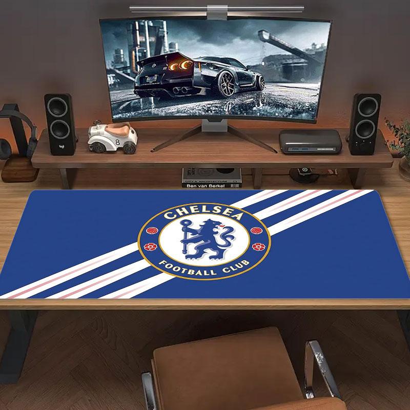 Chelsea F Large Size Mouse Pad Large Gaming Table Cushion Non-slip Laptop Tablet Big Mousepad XXL Mat Mini PC Playmat With Lock edge