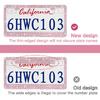 2 Pack Bling License Plate Frames Premium Sparkly License Plate Frame for Women Durable Pink Bling Car Accessories