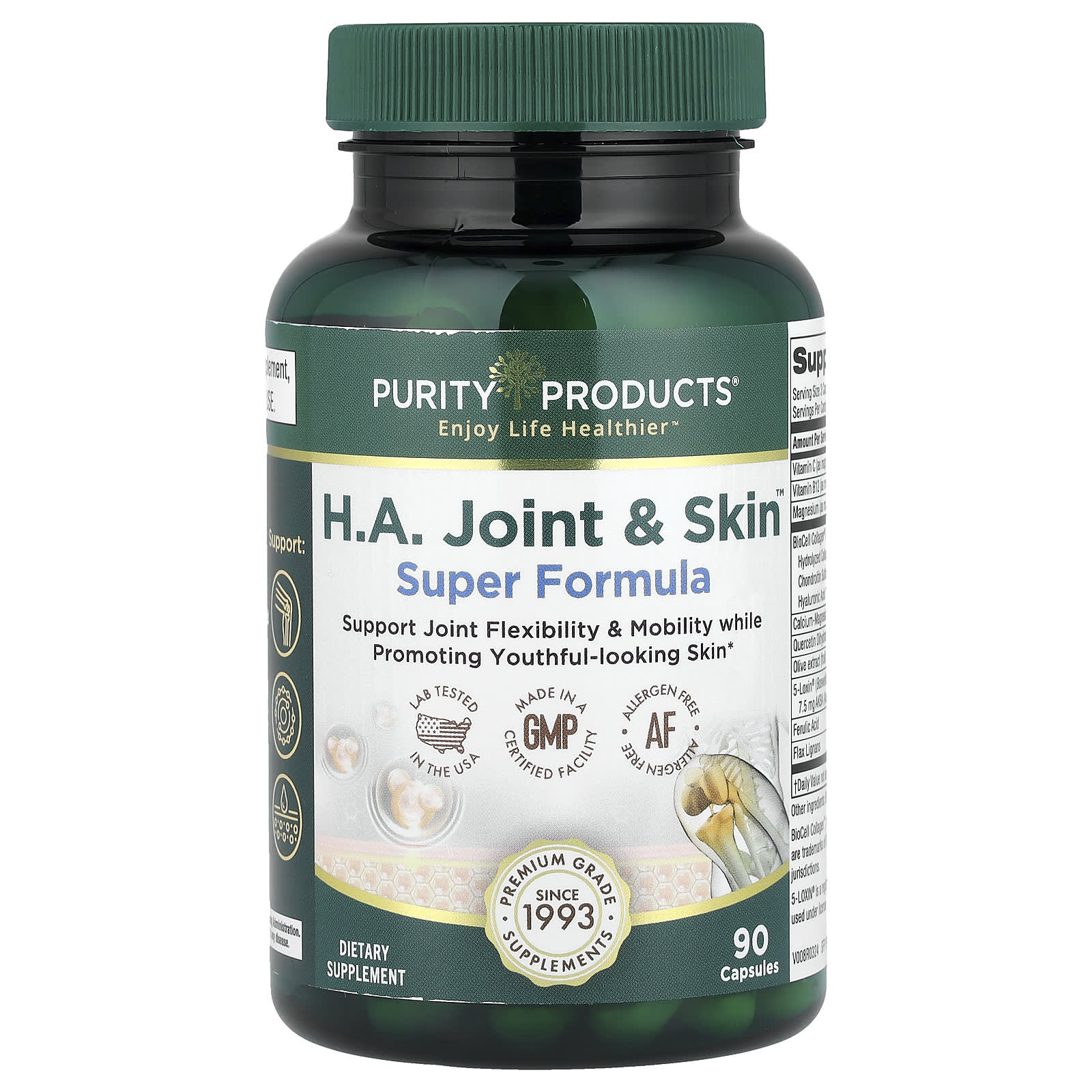 

H.A. Joint & Skin™, Super Formula, 90 Capsules