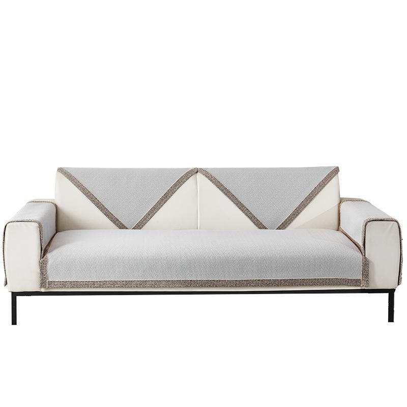 Solid Color Chenille Sofa Cushion, High-end, Light Luxury, All-season Universal, Modern, Simple and Non Slip, All Inclusive Seat Cushion New Model