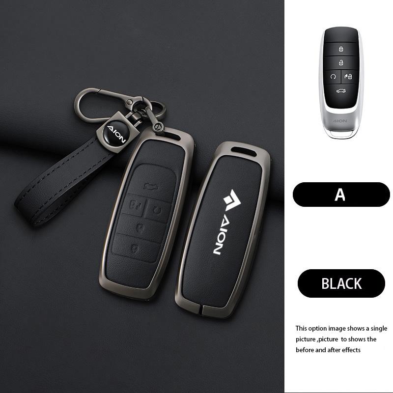 5 Buttons Zinc Alloy Car Key Cover Case Protect Shell Holder for GAC AION Y Plus S V LX IA5 Smart Remote Keychain Accessories