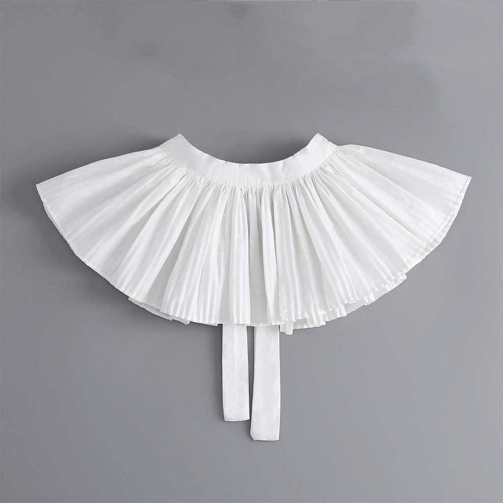 False Fake Collar for Women Bowknots Shoulder Wraps Shawl Removable Blouse Shirt Tops Detachable Collar Neckwear Small Cape