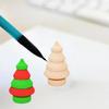10 buc/set Păpuși din lemn pentru copii Figurine din lemn Decorațiune de Crăciun Meșteșug pentru copii DIY Pictură Lemn Copac Om de zăpadă Meșteșug Jucărie