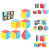 Threelayer Puzzle Highquality Cube Set Featuring Vibrant Colors And Action Spring