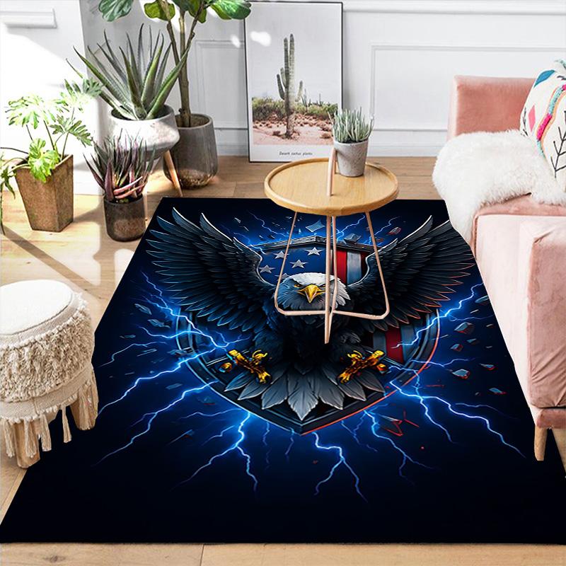 1pc Eagle Power Symbol Carpet Rug for Bedroom Living Room Decor Sofa Home Game Area Rug Non-slip Floor Mat. DT71601112