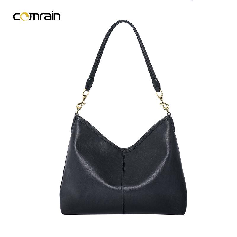 COMRAIN Women's Leather Hobo Shoulder Bag