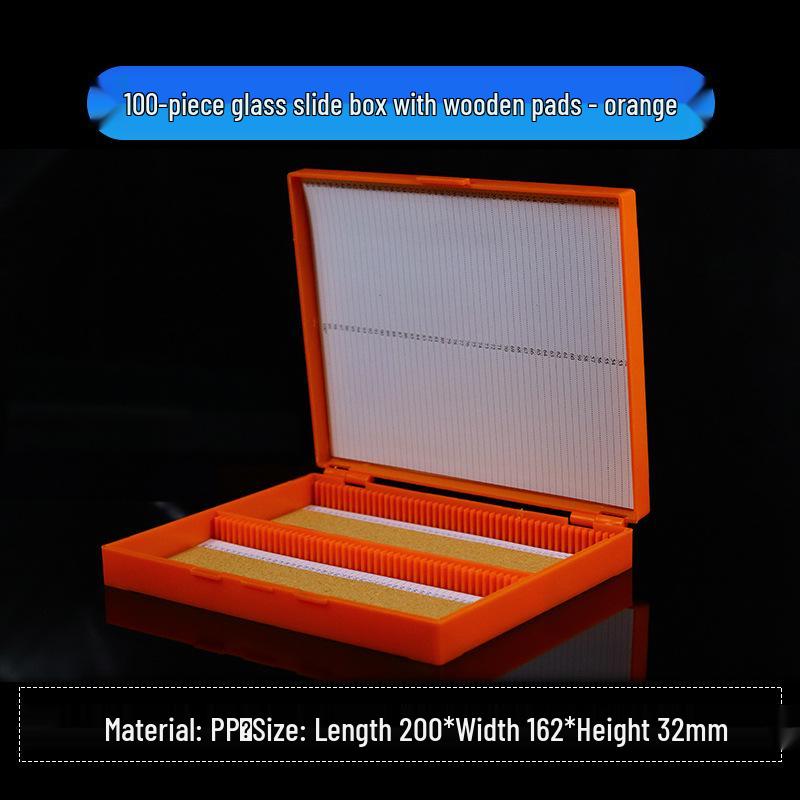 Buckle Slide Box: Holds 5/10/12/25/50/100 Microscope Slides with Secure Storage