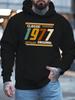 Classic 1977 Original Men's Sweatshirt Hoodie New Street Style Printed Tops Fall and Winter Clothing Free Hoodies Comfortable and