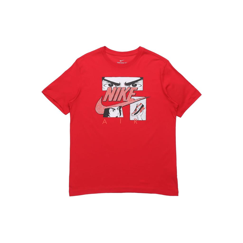Nike T Shirts Men's Red Crew Neck Moderate DB6152-657