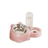 2 In 1 Cat Double  Bowl Large Capacity Cat Water Dispenser Cat Feeder Bowl  Daily Pet Feeding