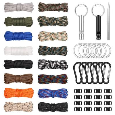 Saitrewed Paracord 4mm 3m Zeltplane 260kg Tragkraft DIY Stricken und Nähen Mehrzweckseil für Camping und Outdoor mit Verstellbar und Stricknadel