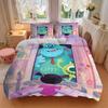 3pcs set Monsters University1pc of quilt cover+2pcs of pillowcase, no core, print bedding, All Seasons Bedroom Setting056