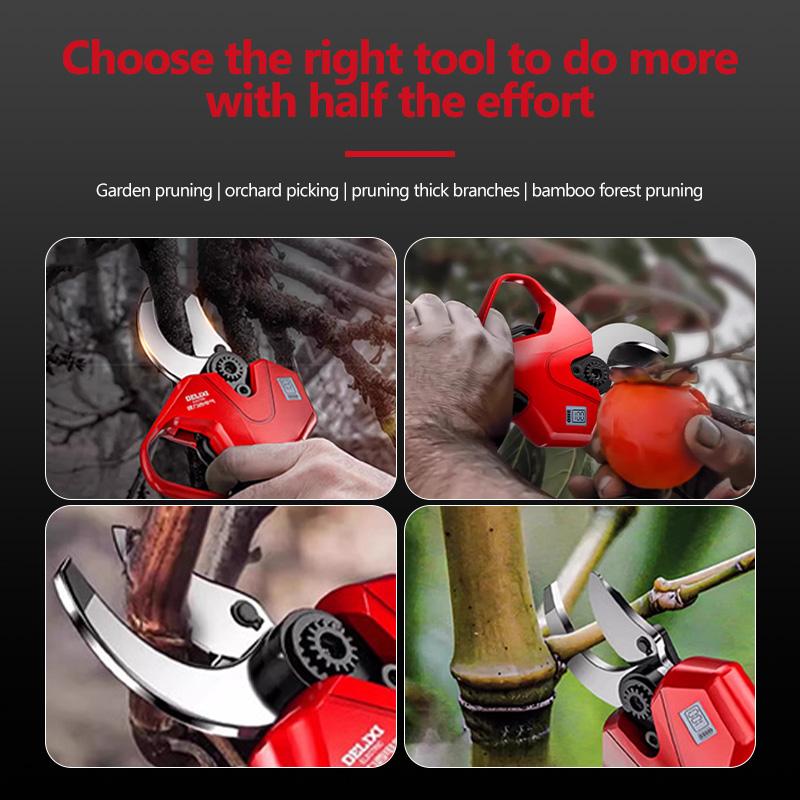 Brushless Electric Pruning Shears Cordless Fruit Tree Branches Scissors Power Tool For Makita Battery Pin