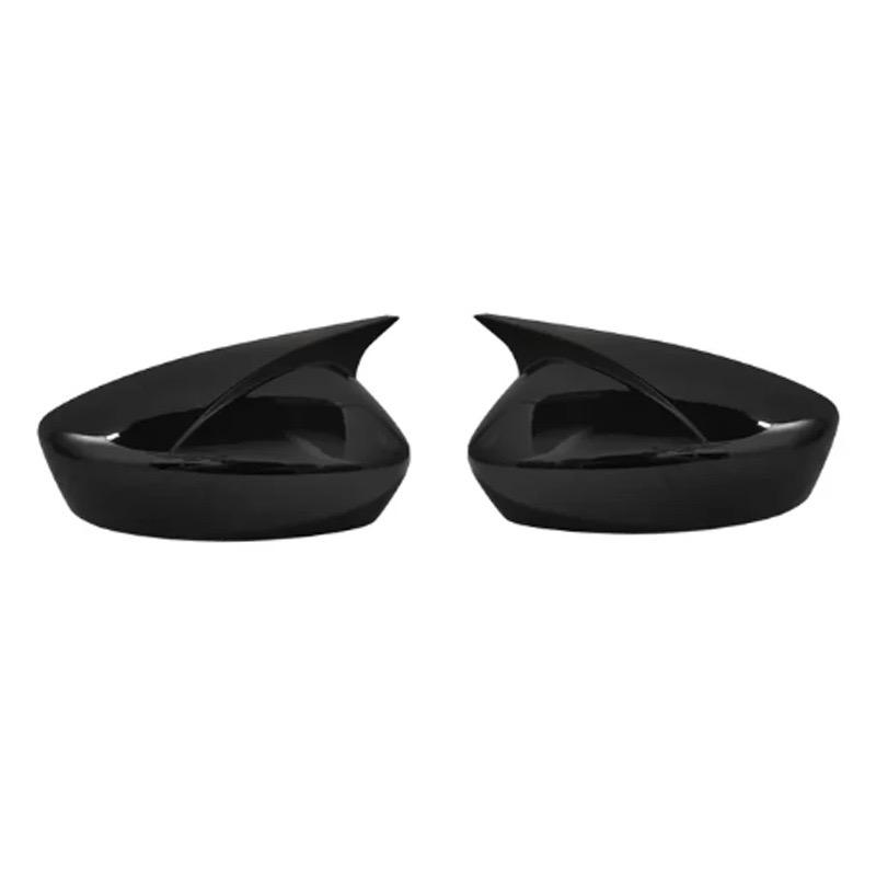 Car Rearview Side Mirror Cover For Mazda 6 Atenza 2018 2019 2020-2023 Wing Cap Exterior Door Housing Shell Trim ABS Carbon/Black