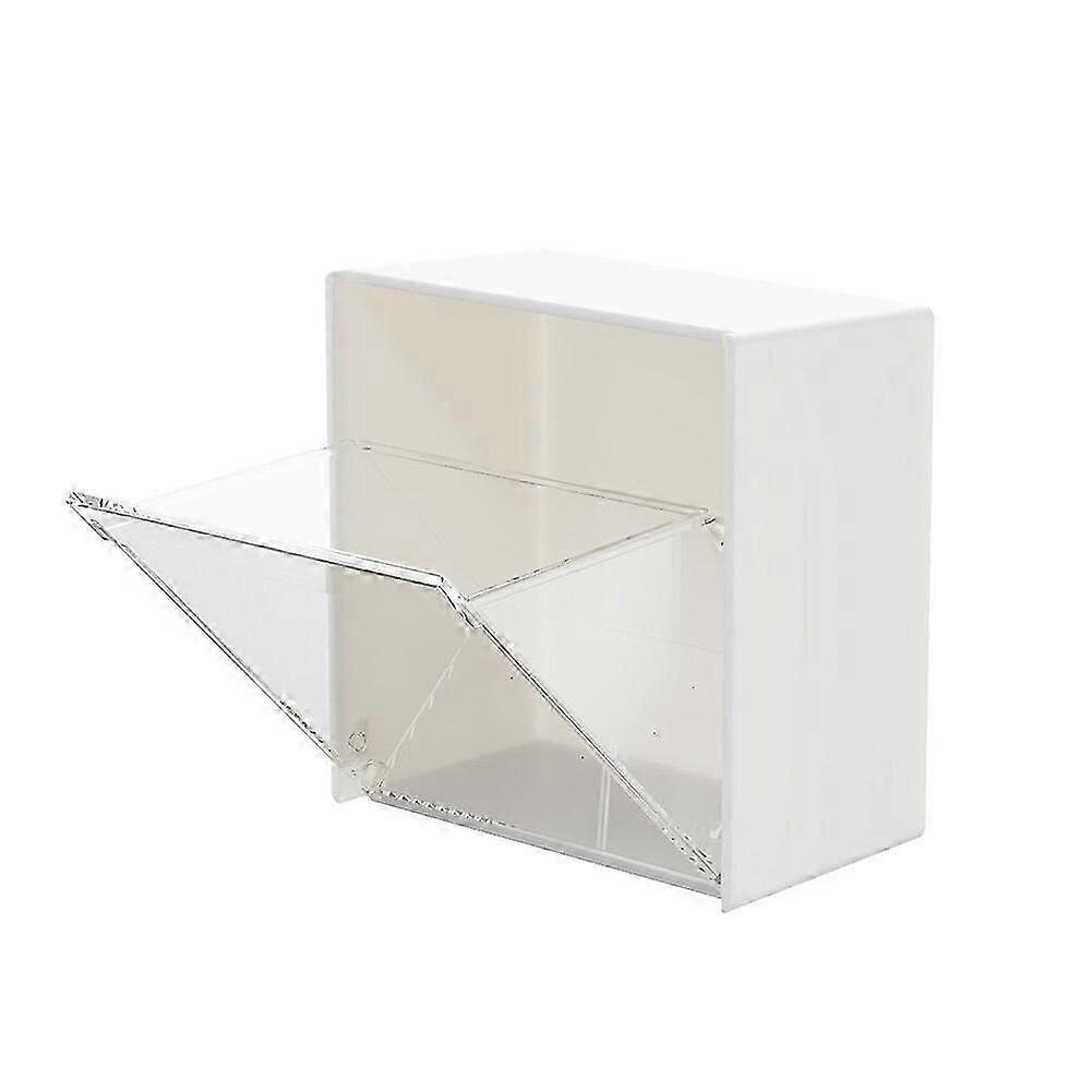 Punch Free Wall Mounted Storage Box Transparent Dispenser